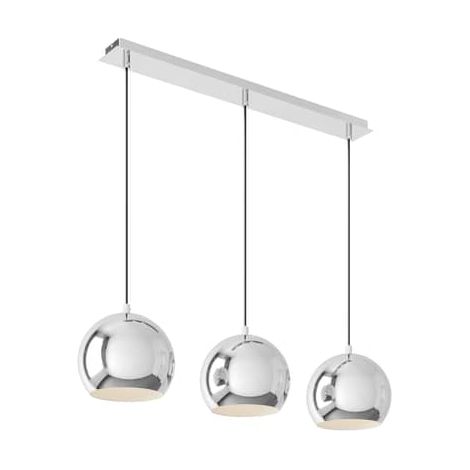 [NEUWERTIG] B-Ware Euluna Hängeleuchte Hängeleuchte Leuchte Lampe Cool Dreiflammig Lang Chrom
