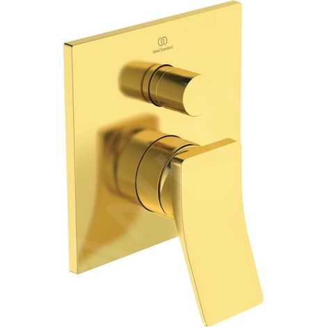 Mitigeur bain CHECK encastré, kit 2 Or brossé IDEAL STANDARD (1/3)