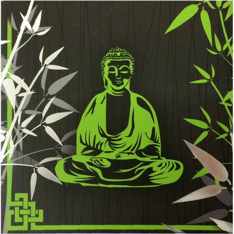 Petit cadre bouddha en toile