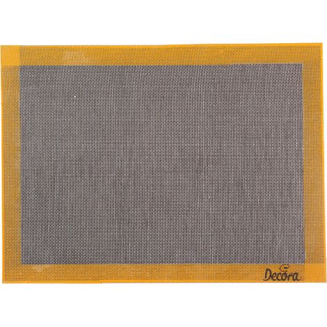 Tapis micro-perforé, lavable et réutilisable, résistant jusqu'à -40 °C + 230 °C, parfait pour la cuisson de biscuits et de pâte sablée, Dim. 585 x 385 mm, Silicone (1/5)