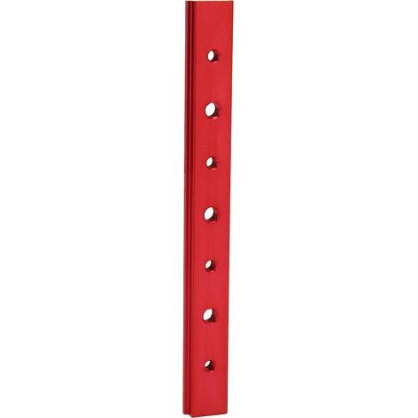 Guide de coupe à rainure en T 200mm en alliage d'aluminium barre de mitre vis T accessoire bois rouge (1/3)