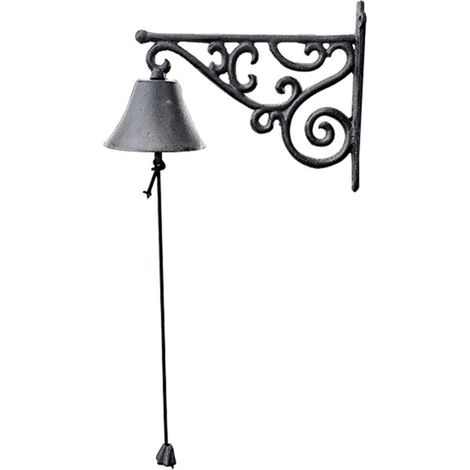 Solid Iron Doorbell for Villas — Traditional Wall-Mounted Design — Weatherproof Restaurant Call Bell — Mounting Screws Included (1/5)