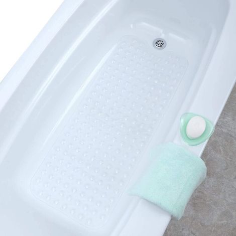 Extra lange, rutschfeste Matte, 99 x 40 Zentimeter, für das Badezimmer eines älteren Menschen - Crezuo