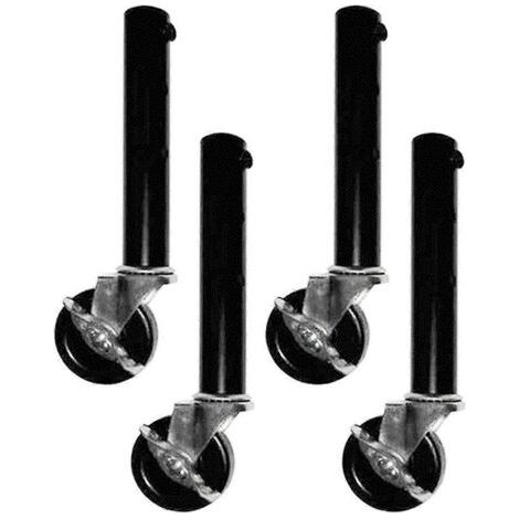 Tischbeinverlängerungen mit Rollen - Set mit 4 Erhöhungen, 27 cm (siehe Foto) (1/5)