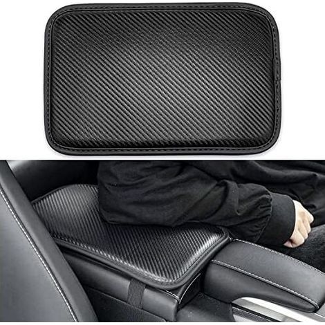 Coussin d'Accoudoir Voiture Universel Housse en Fibre de Cuir pour Console Centrale de Voiture Accessoires de Protection IntéRieu (1/4)