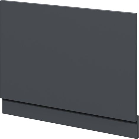 Satin Anthracite MDF 750mm End Bath Panel with Plinth (1/4)