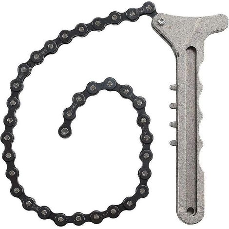 Clé à filtre à huile, clé à chaîne, clé à filtre à chaîne, clé à filtre à huile, clé à tête sphérique, clé à filtre pour machine de vidange d'huile (1/5)