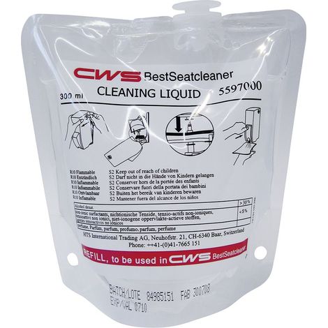 CWS Reinigungs-Liquid 597000 12x300ml, für WC-Sitzreiniger Paradise Seatcleaner