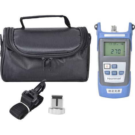 Compteur de puissance optique à source laser, testeur de fibre optique portable, outil de mesure pour fibre, kit de test réseau, appareil de diagnostic lumineux (1/5)