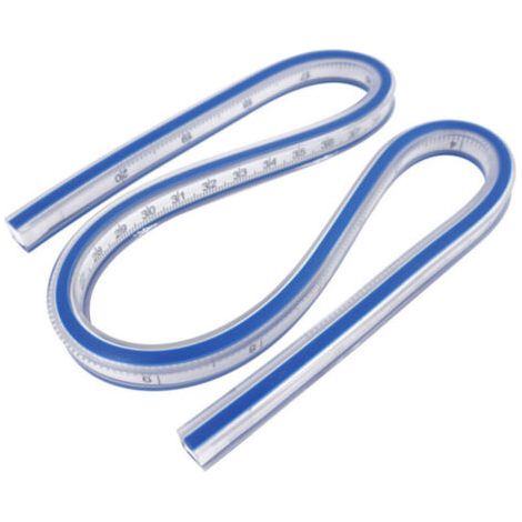 Pair Règle Courbe Flexible 60 cm - Longue Règle de Mesure pour Patrons de Vêtements et Découpe de Tissu (1/5)