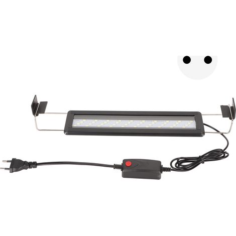 Lumière LED d'aquarium haute luminosité, Ultra fine, étanche, anti-éclaboussures, lampe pour plantes d'aquarium avec supports extensibles, prise ue 220V (1/5)