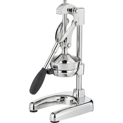 Presse-agrumes manuel acier inoxydable presse-agrumes à la main pour 25 % de jus en plus faible effort presse-fruits professionnel 22,5 x 19,5 x 43,5 cm, chromé (1/4)