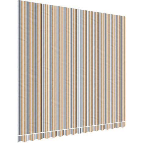 Awning Replacement Fabric Orange and Blue 4x3.5 m Polyester vidaXL (1/5)