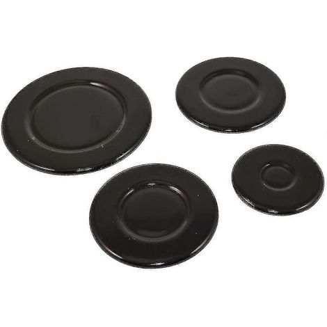 Ensemble de chapeaux de brûleur à gaz 55 mm, 75 mm et 100 mm - Pièces de rechange universelles pour plaques de cuisson (1/4)