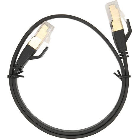 Câble Ethernet Cat 8 40 Gbit/s 2000 MHz, interface RJ45 mâle, 0,5 mètre (19,7 pouces), pour PS5 et routeur