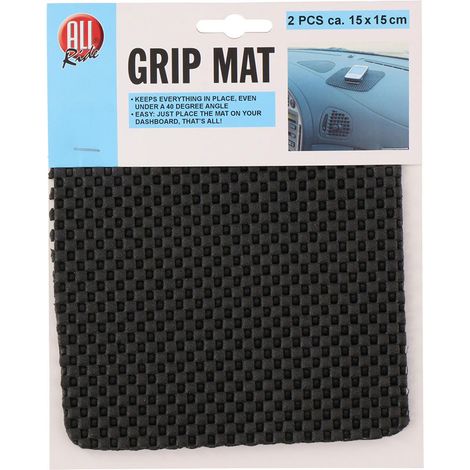 Packung mit 2 rutschfesten Pads 14 x 14 cm für alle Fahrten (1/2)