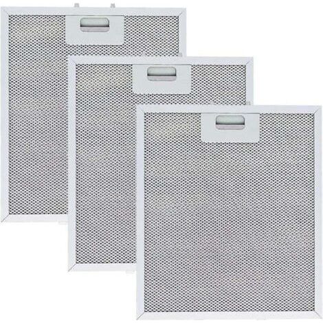 3 pices Filtre Graisse Mtallique pour Hotte Aspirante 305 x 267mm ,filtres pour hotte aspirante de cuisine,Filtre en Maille Accessoire Hotte Aspirante pour Hottes de Cuisine (1/4)