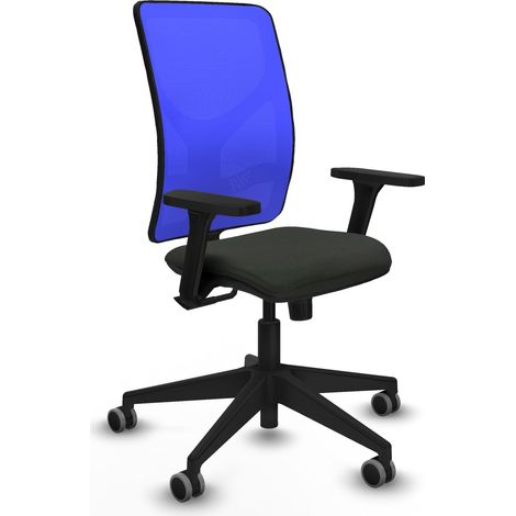 Motilla sincro malla azul bali negro brazos 3D base piramidal  ruedas 65mm engomadas