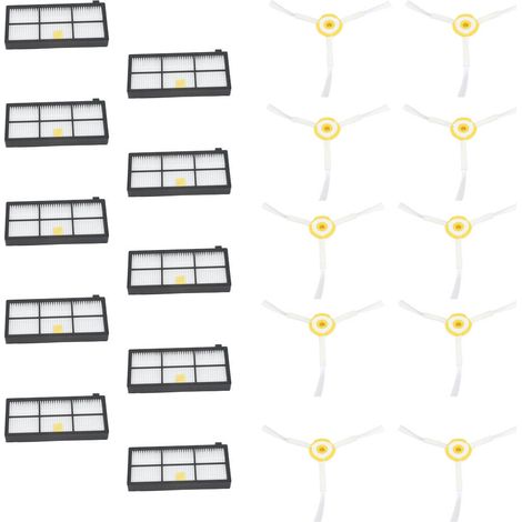 Filtres d'aspirateur + balai latéral compatible avec séries 8, 9, 850, 860, 861, 866, 870, 880, 890, 900, 960, 980 (1/5)