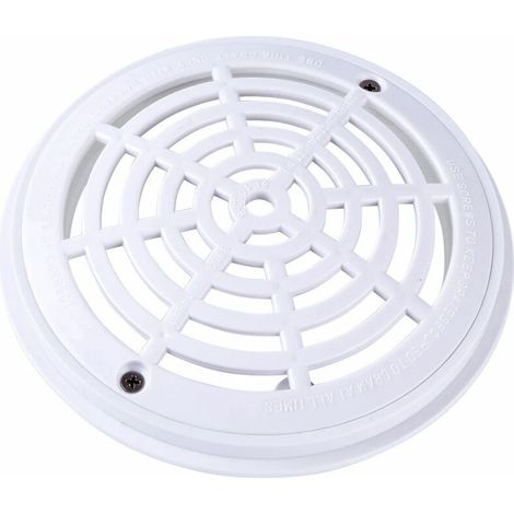 Accessoires de piscine Couvercle de bonde de piscine Plaque d'aspiration principale ronde de 8 pouces pour piscines enterrées 1 pièce (1/5)