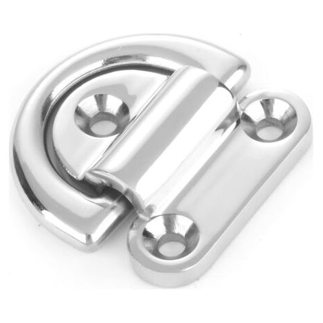 Sollbry 2pcs 6mm Quincaillerie Acier Attachez Le Pont d'ancrage Ancre à Anneau en D en Acier Inoxydable Œillet Pliant pour Rail Marin SUS316