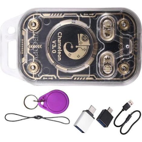 Chameleon V3.0 RFID-Chip-Lesegerät + Schlüsselanhänger-Emulator mit 1XUID, 125K 13,56M NFC-Tag-Kopierer (1/5)