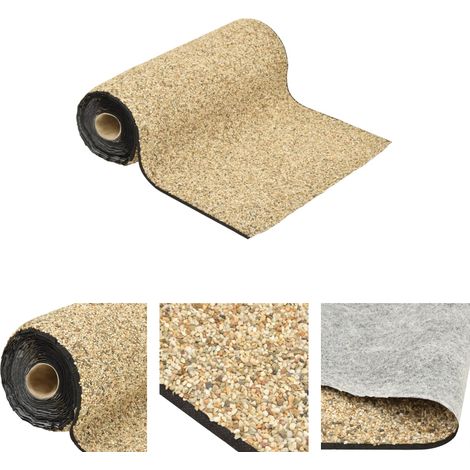 The Living Store Steinfolie Natur-Sand 1250x40 cm -  Brunnen- & Teichzubehör (1/5)