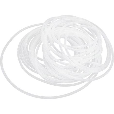 Spiralkabel-Schutzhülle, flexibler Kabelorganisator, weiß, Ø 12–5 Meter