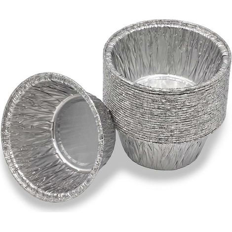 Ensemble de 25 plateaux ronds en aluminium pour barbecue Compatibles Bacs de récupération des graisses Char-Broil Landmann (1/4)