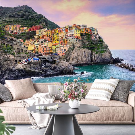 Papier peint panoramique - Cinque Terre Italie - 260 cm x 173 cm (1/4)