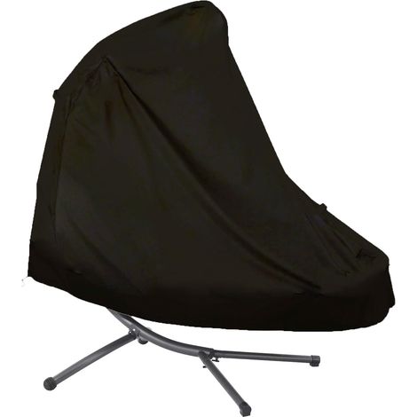 Schutzhülle für Hängesessel, wasserdicht, 210D, verdickt, für den Außenbereich – Schwarz, 185 cm L x 117 cm B x 198 cm H (1/3)