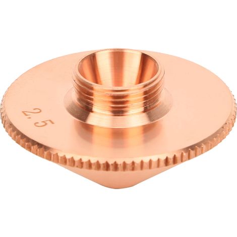 1 Stück einlagige Laserdüse aus Messing für CO2-Faserlaserschneidmaschinen 1,8/2,0/2,5/3,0 mm/2,5 mm (1/5)