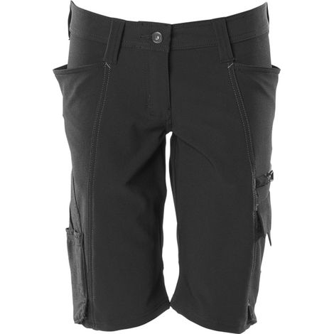 Mascot MASCOT® ACCELERATE Handwerkershorts Shorts, Damenpassform, Pearl, Stretch Gr. 44 schwarz