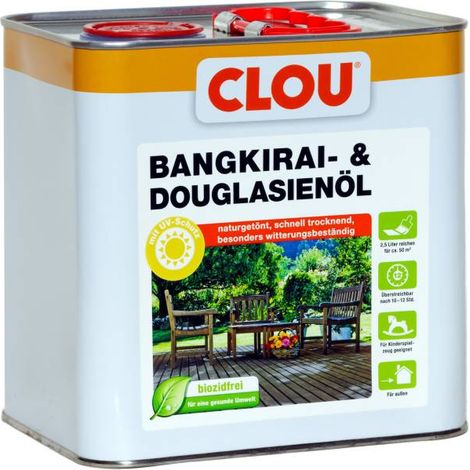 Clou Bangkirai & Douglasien Öl 2,5 L Holzöle (1/5)