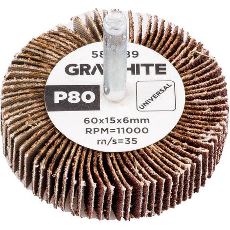 Schleifzubehör Graphite Modell 5902062116840 60x15x6 mm P80