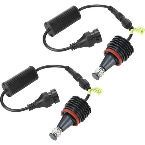 Feu De Croisement Led H8 - 80 W - 6000 K - Pour Voiture - Lot De 2 (1/5)