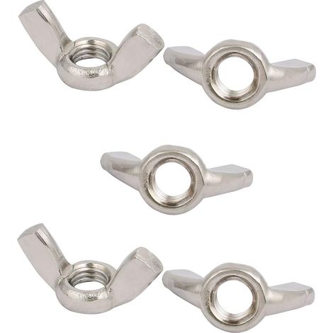 M12 Gewinde 1.75mm Pitch 201 Flügelmutter en acier inoxydable 5tlg (c747c0068d9a844a98a680d2025611b7 (1/2)