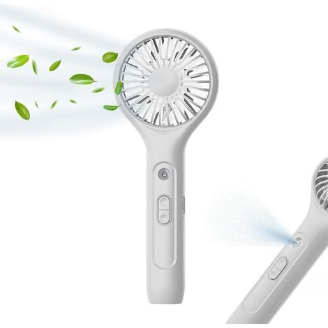 Ventilateur portable avec fonction brumisateur, mini ventilateur de table USB avec batterie rechargeable (1/5)