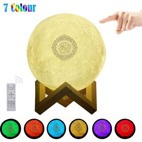 Enceinte bluetoothCoran Touch LED Lamp Portable Haut-Parleur Islamique Musulman