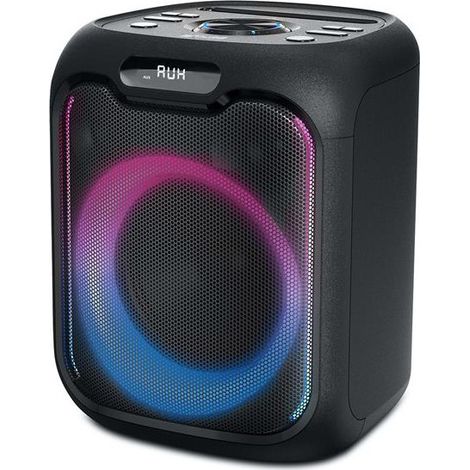 Enceinte Bluetooth étanche pour salle de bain – Puissance 150W – Port USB – Contrôle tactile – Noir – Muse
