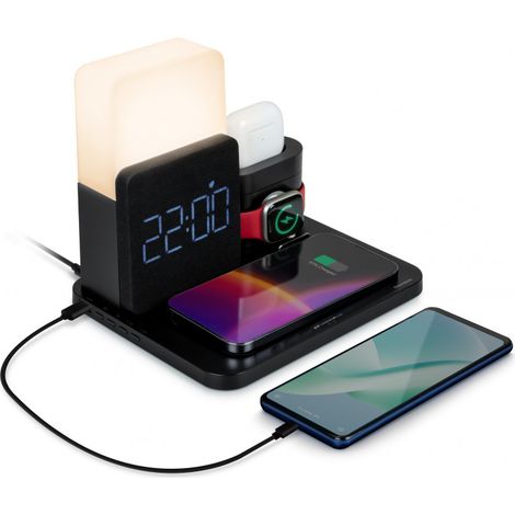 Réveil Lumineux & Station de charge 4 en 1 (1/5)