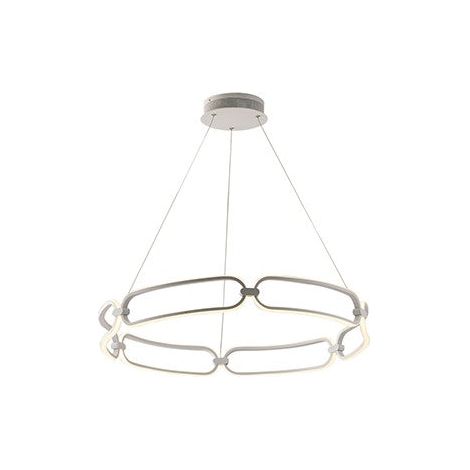 "Sospensione INFINITY bianca 61.6W 4000K (luce naturale) 78cm." (1/2)