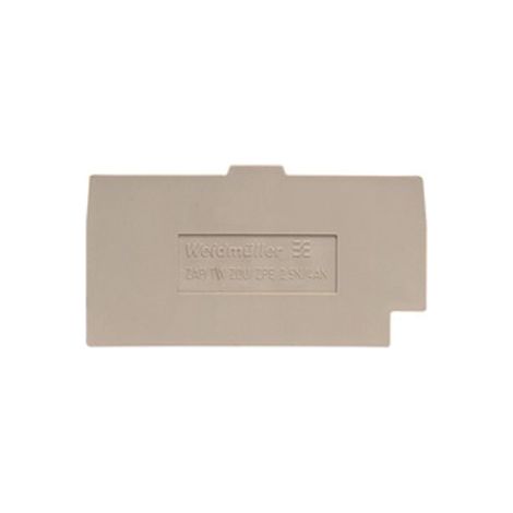 Flasque d'extrémité Weidmuller, série Z pour Bornes série Z ( Prix pour Paquet de 10 )
