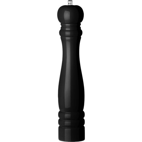 Molinillo de pimienta de madera de color negro de diámetro 60 x 315 mm - Hendi 469552 (1/2)