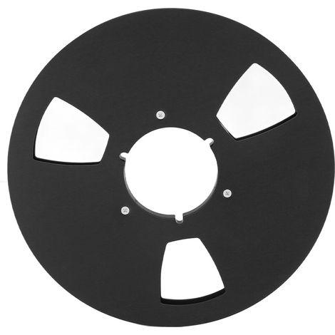 Universelle 1/4"-Magnetbandspule, 10,5 Zoll, 3 Löcher, für Aufnahmen, schwarz