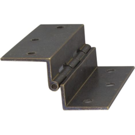 CERNIERA FRESATA C/COLLO OTTONE BRON 60X50 MM