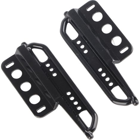 Ein Satz Trittbretter für ferngesteuerte Autos, hergestellt aus robustem und verschleißfestem Eisen mit hoher Belastbarkeit, passend für den Axial SCX24, schwarz. (1/4)