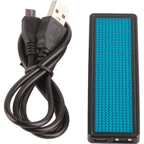 LED-Badge mit Lauftext – Anpassbares 4-Zeichen-Display – Beleuchtetes elektronisches Etikett (1/5)