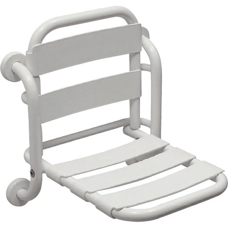 SCELTO DA DESIVERO Sedile ribaltabile per doccia con schienale serie Export codice prod: DSV09435 (1/4)
