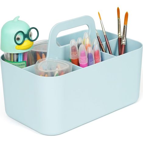 1 Boite De Rangement Cuisine Avec Poignée, Séparateur Ajustable, Plastique Robuste, Pour Sous Évier Et Buanderie